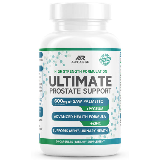 ALPHA RISE prostate supplement bottle front for daily dosing