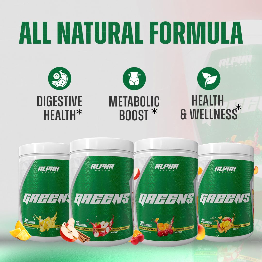 Alpha Supps Alpha Greens Pineapple shaker bottle for on-the-go hydration