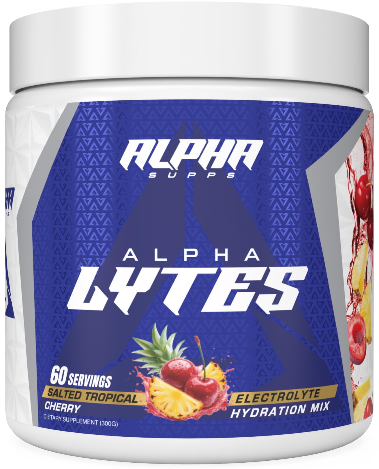 Alpha Lytes sugar-free label communicates clean hydration without calories.