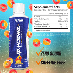 Alpha Supps Glycerol+ dose measure shows precise intake for endurance