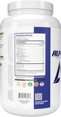 Close-up of Alpha Supps ISO powder pouring into liquid.