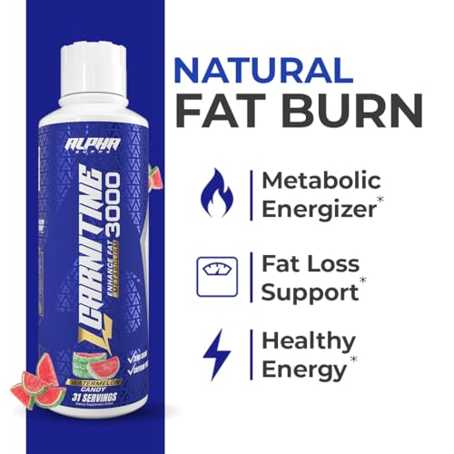 Alpha Supps L Carnitine Liquid 3000 blue gummy flavor for tasty workouts