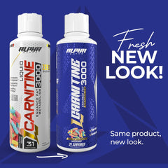 Alpha Supps Liquid L-Carnitine 3000 pour guides quick-dose before workouts