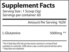 Alpha Supps Pure L-Glutamine powder supports gut health and immune readiness.