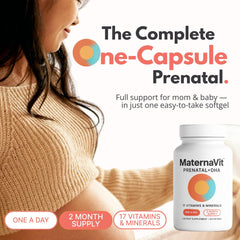 AlphaHealth MaternaVit softgel capsule, gentle on digestion.
