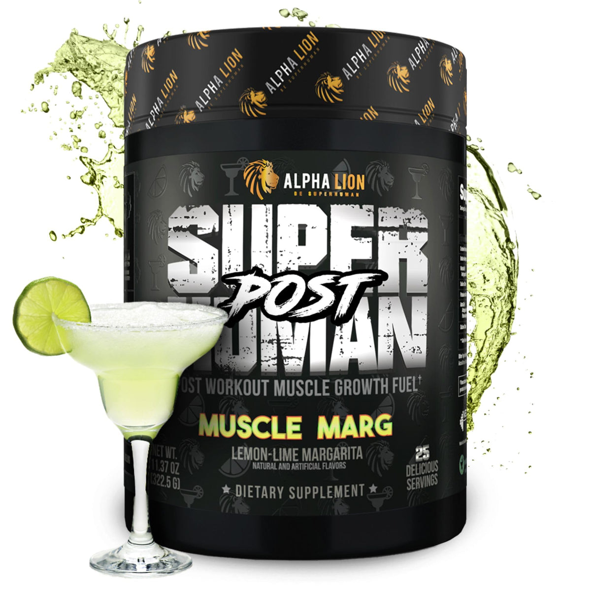 Alpha Lion Superhuman Post bottle front showing post‑workout formula