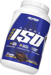Alpha Supps ISO scoop beside measuring cup for consistent protein intake.