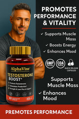 Saw Palmetto component with ALPHAVINE bottle for wellness.