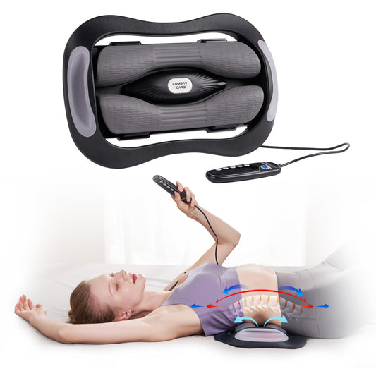 ALPHAY electric lumbar traction device in main view for home use, showing compact design