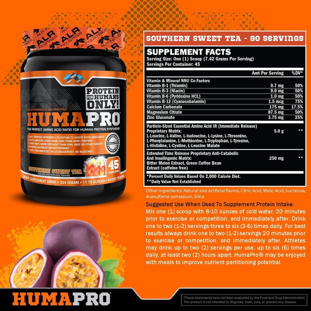 ALR Humapro bottle angled – ultra-efficient protein utilization for workouts
