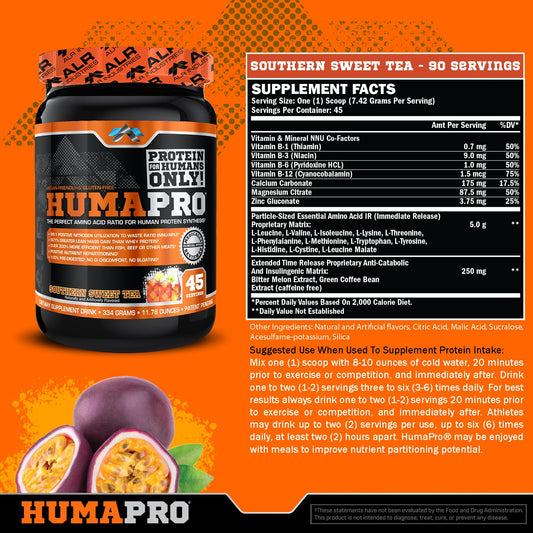 ALR Humapro bottle angled – ultra-efficient protein utilization for workouts
