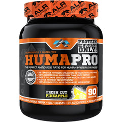 ALR Industries Humapro pineapple bottle showing flavor and packaging
