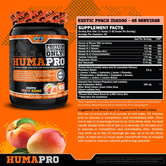 ALR Industries Humapro label close-up emphasizes vegan, gluten-free formula and clean ingredients