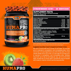ALR Industries Humapro label closeup highlighting amino acid formulation for rapid absorption.