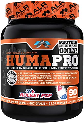 Nutrition panel emphasizes ultra-low calories per serving and protein-like impact.