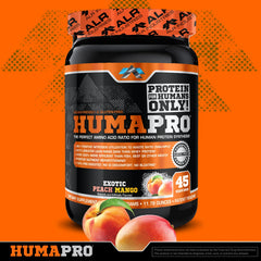 ALR Industries Humapro scoop dispense shows precise serving for high-efficiency protein utilization