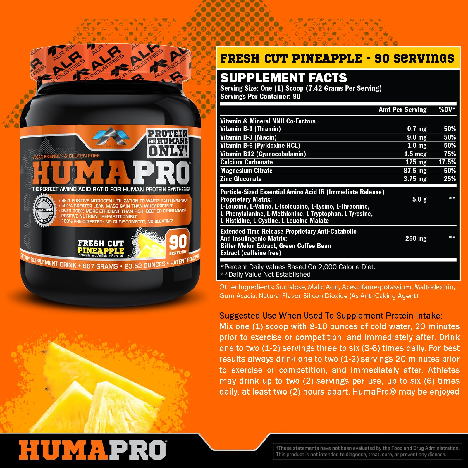 Humapro pineapple scoop for precise servings and waste reduction