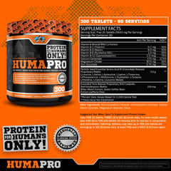 ALR Industries Humapro tablets close-up reveals tablet texture and high-efficiency amino acid matrix.