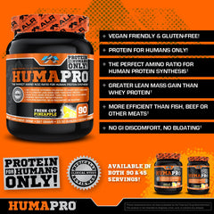 Humapro tub side view showcasing compact packaging