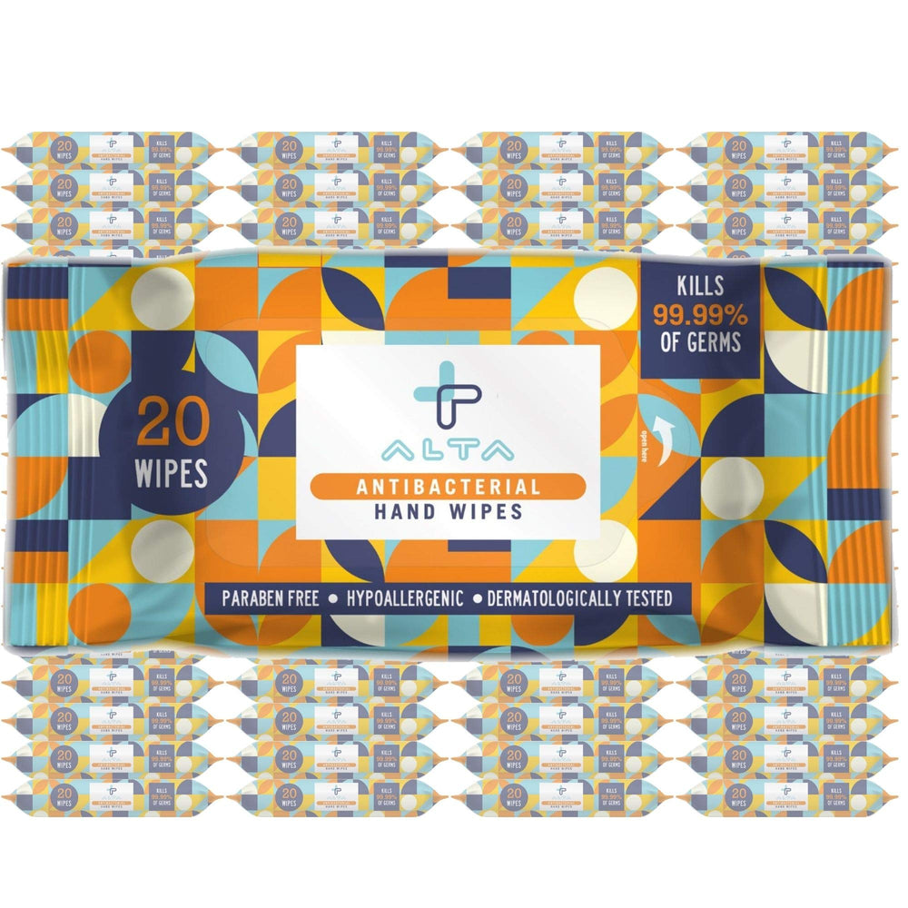 ALTA+ alcohol-free wipes in travel size for on-the-go cleansing when water isn’t nearby.