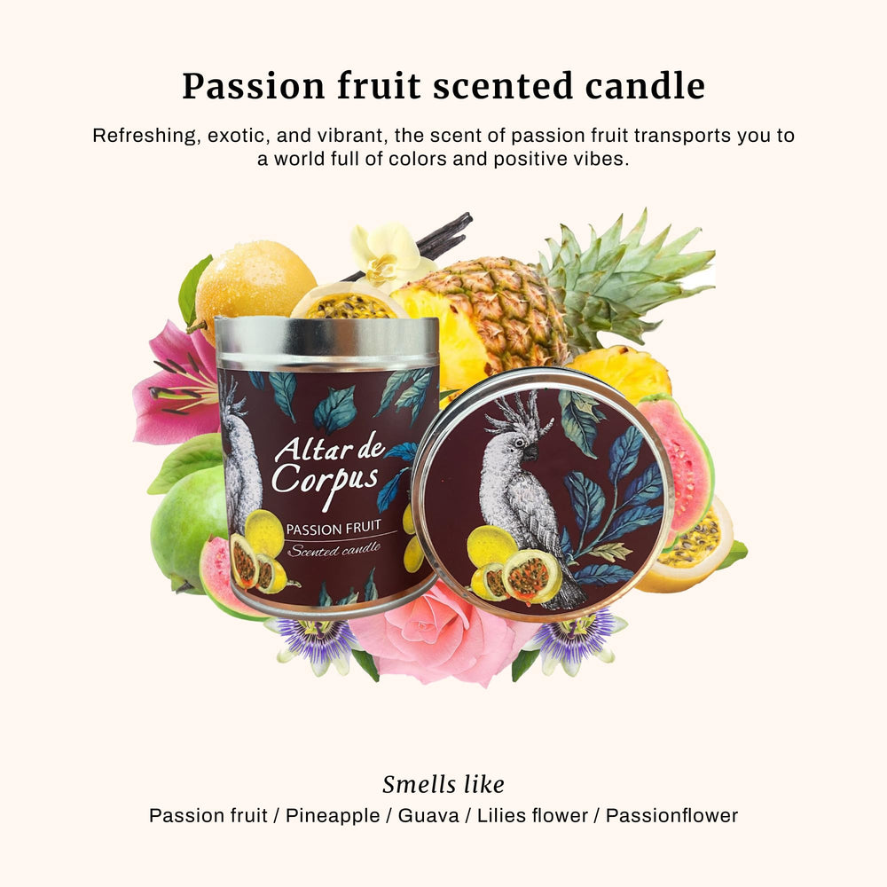 Wax close-up shows premium blend and clean burn from Altar de Corpus candle