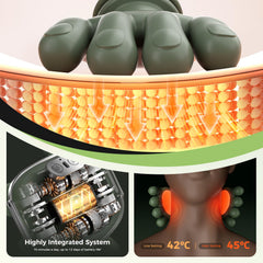 Altoance heat function demonstration with soothing warmth during massage.