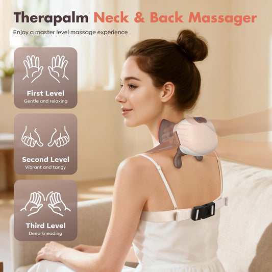Altoance neck massager ergonomic 360 wrap provides full coverage and secure fit.