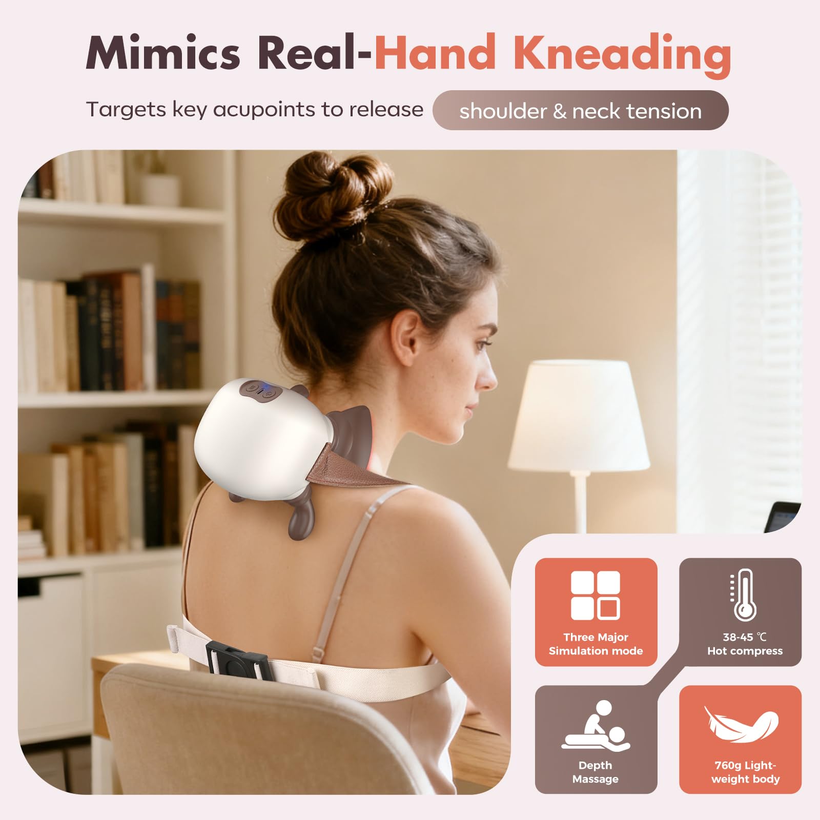 Altoance neck massager modes and intensity offer personalized comfort.