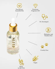 Aluminate Life oils diluted in coconut oil suitable for safe skin application.