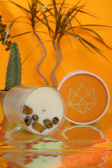 Aluminate Life 100% cotton wick ensures clean, non-toxic burn and steady flame.