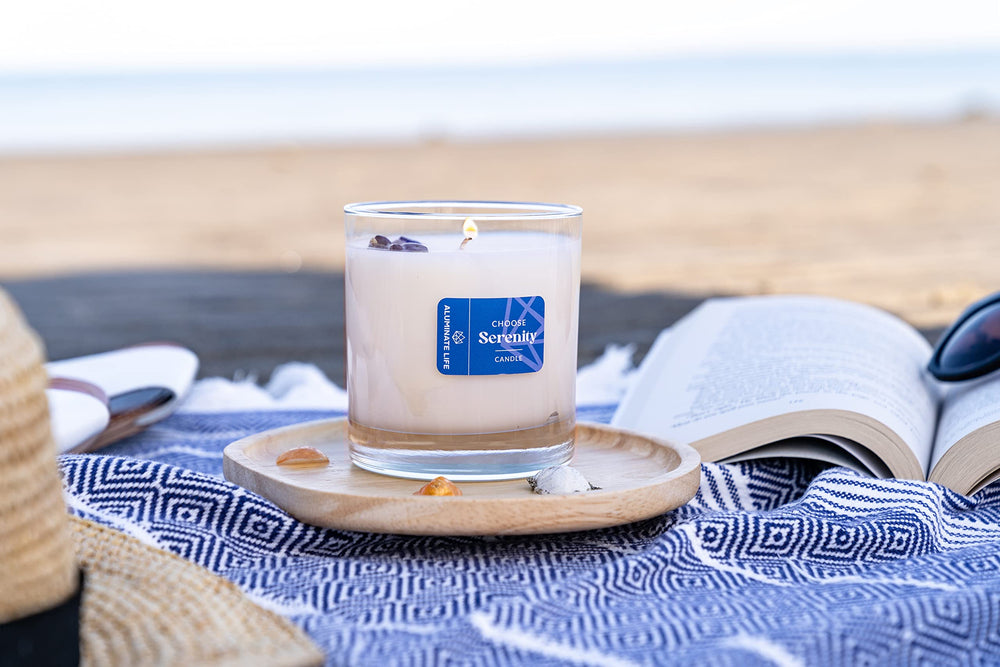 Aluminate Life vegan soy-wax candle offering clean burn and eco-friendly rituals.