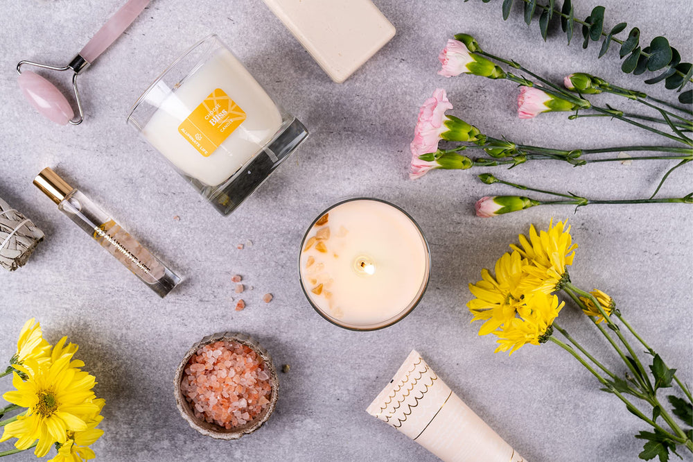 Aluminate Life natural soy-coconut wax blend for a clean burn