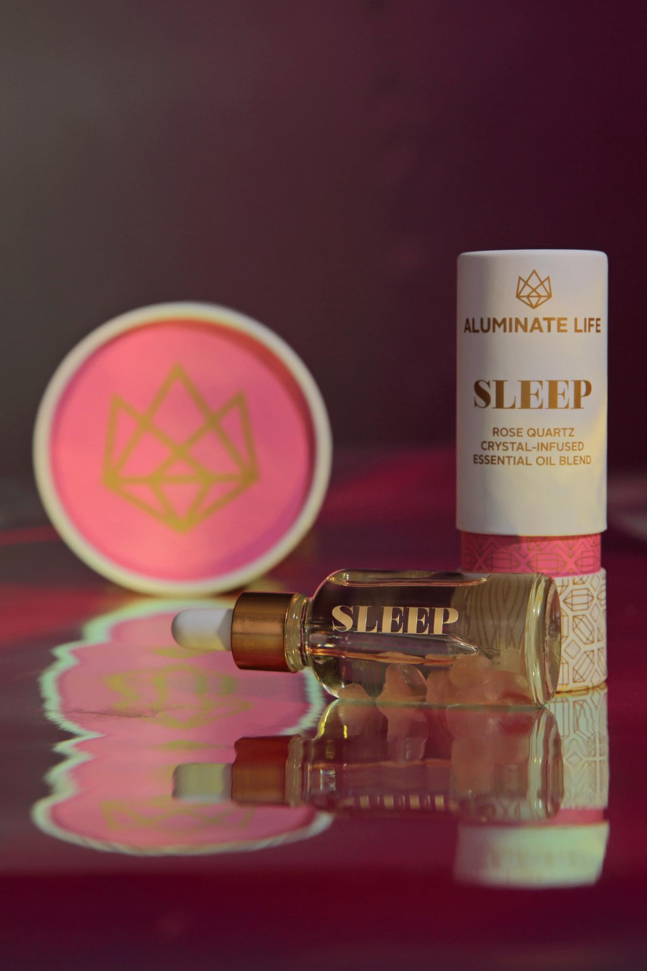 Aluminate Life diffusion or bath use for a soothing aroma.
