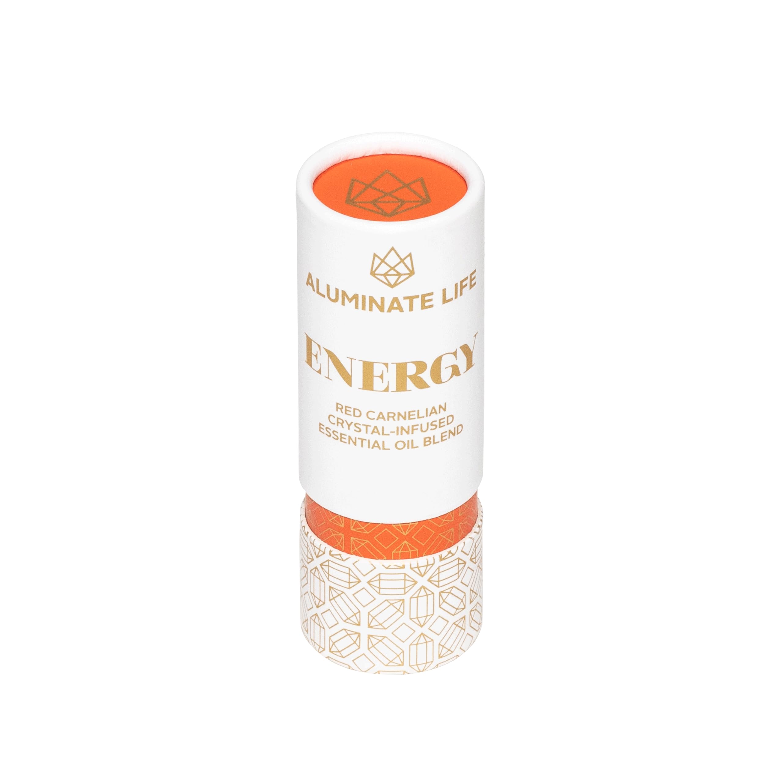 Aluminate Life red carnelian crystal rollerball for energizing scent and focus.