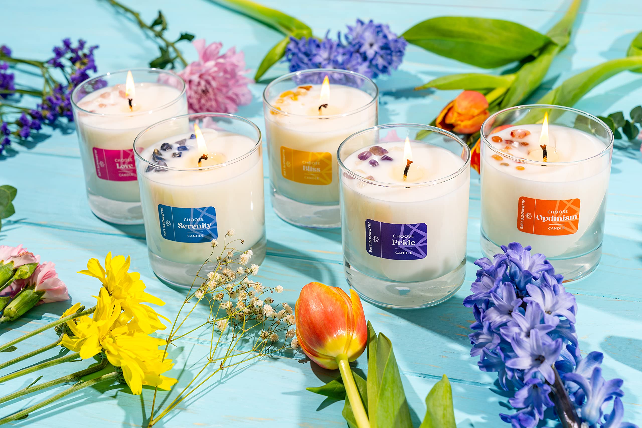 Aluminate Life reusable 11 oz glass vessel after candle use