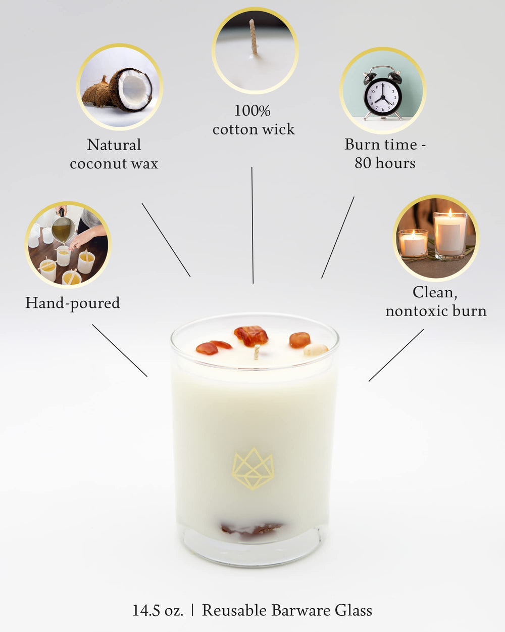 Reusable glass jar from Aluminate Life ready to repurpose as barware