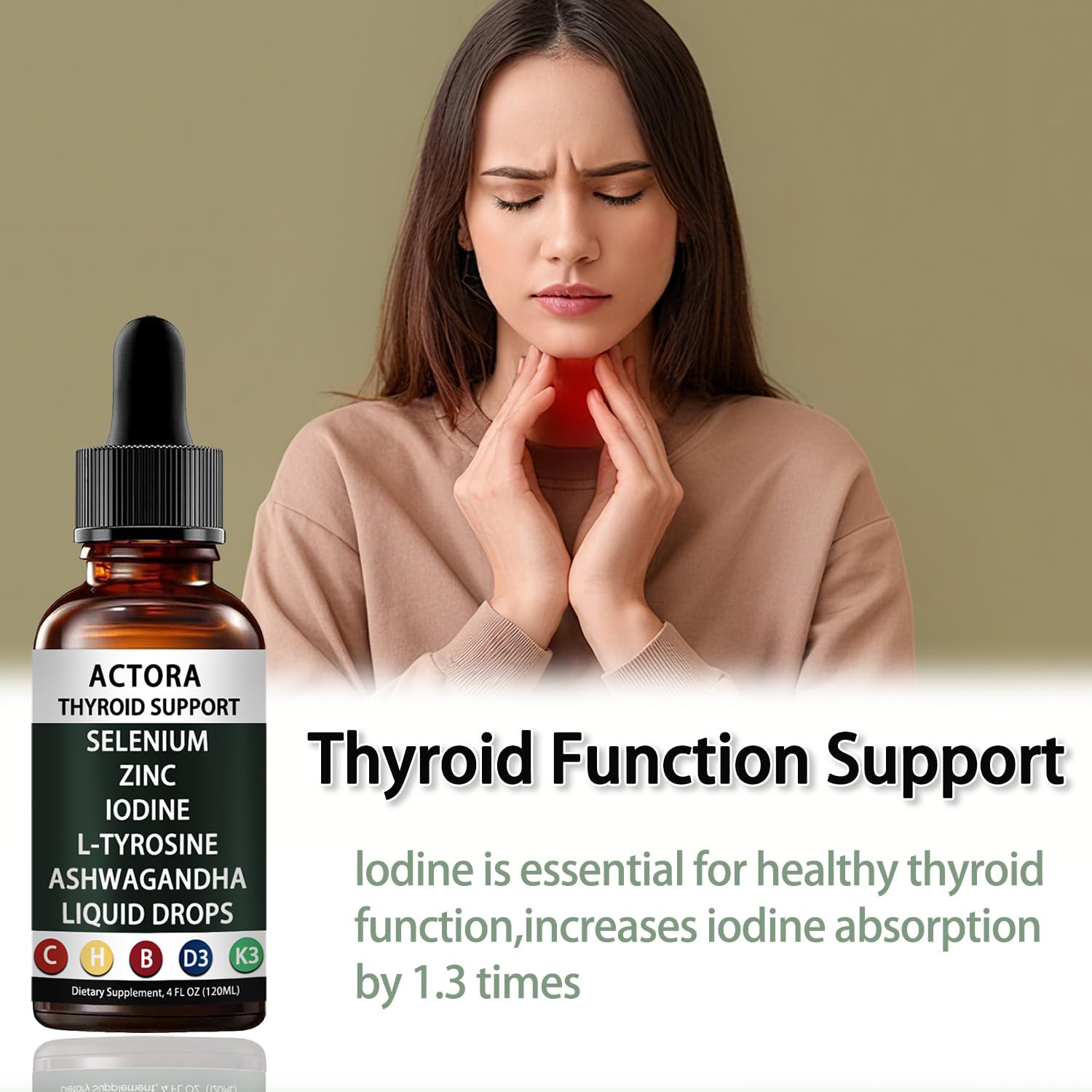 alzclipp Actora thyroid drops on shelf signals convenient supplementation.