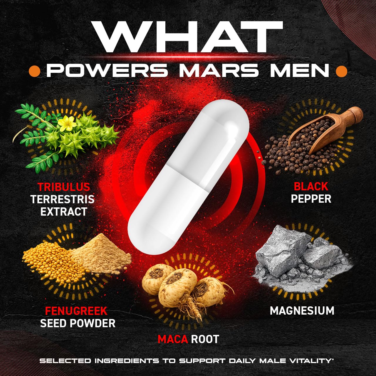 AMACARE Mars Men Plus on a kitchen counter, ideal for morning use.
