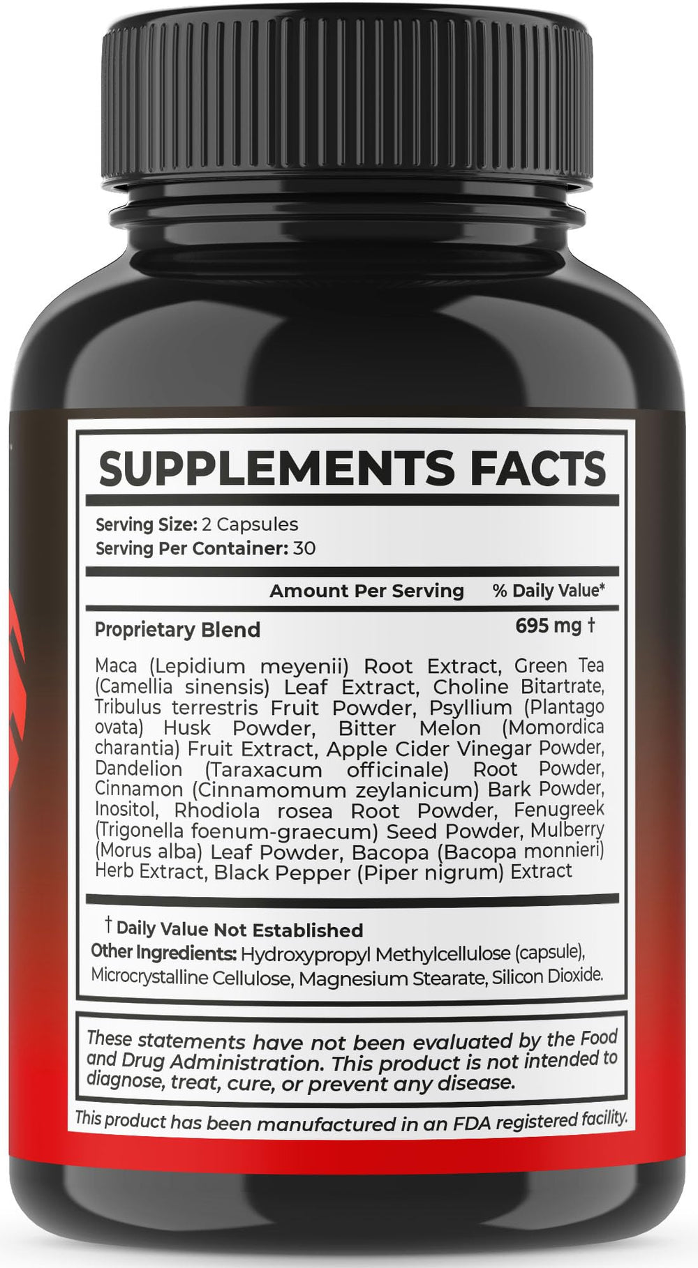 AMACARE Mars Men Plus label detail showing trusted supplement brand