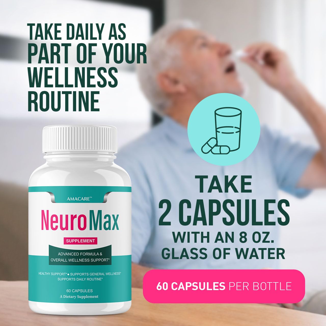 AMACARE Neuromax capsules-count indicates a 3-month supply