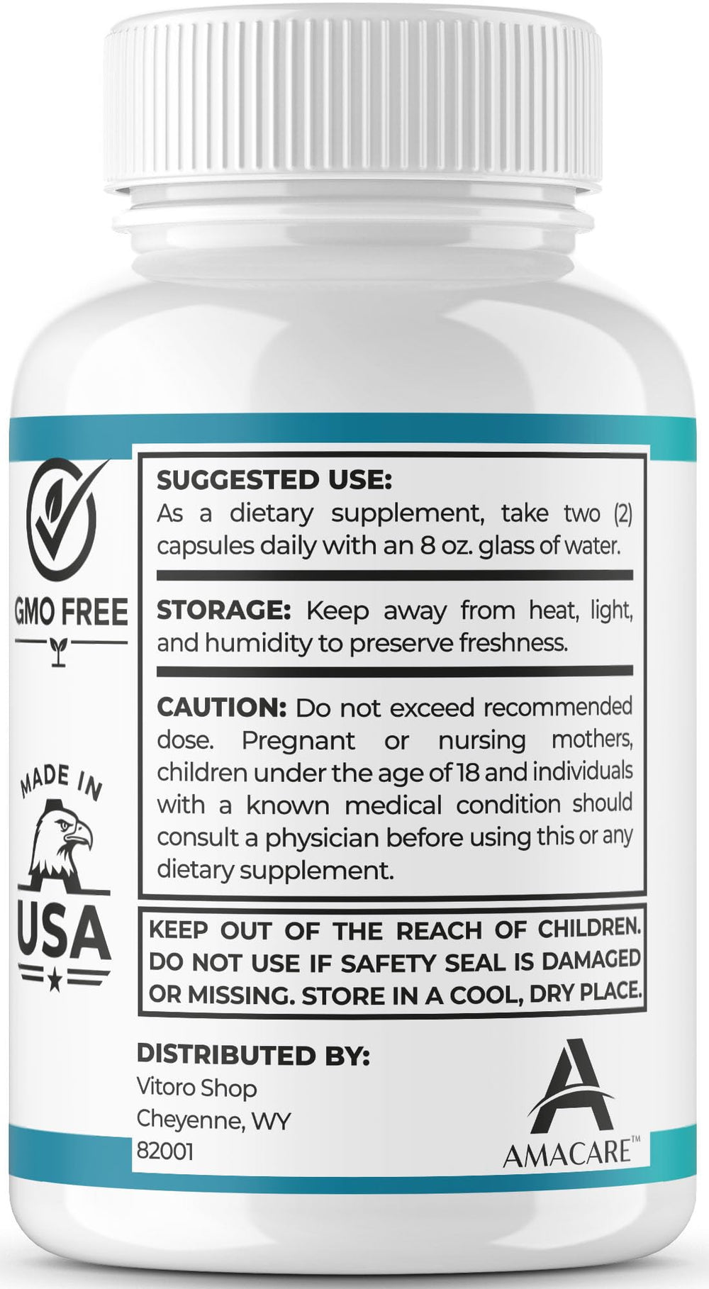 AMACARE Retina Clear daily dose with water after a meal
