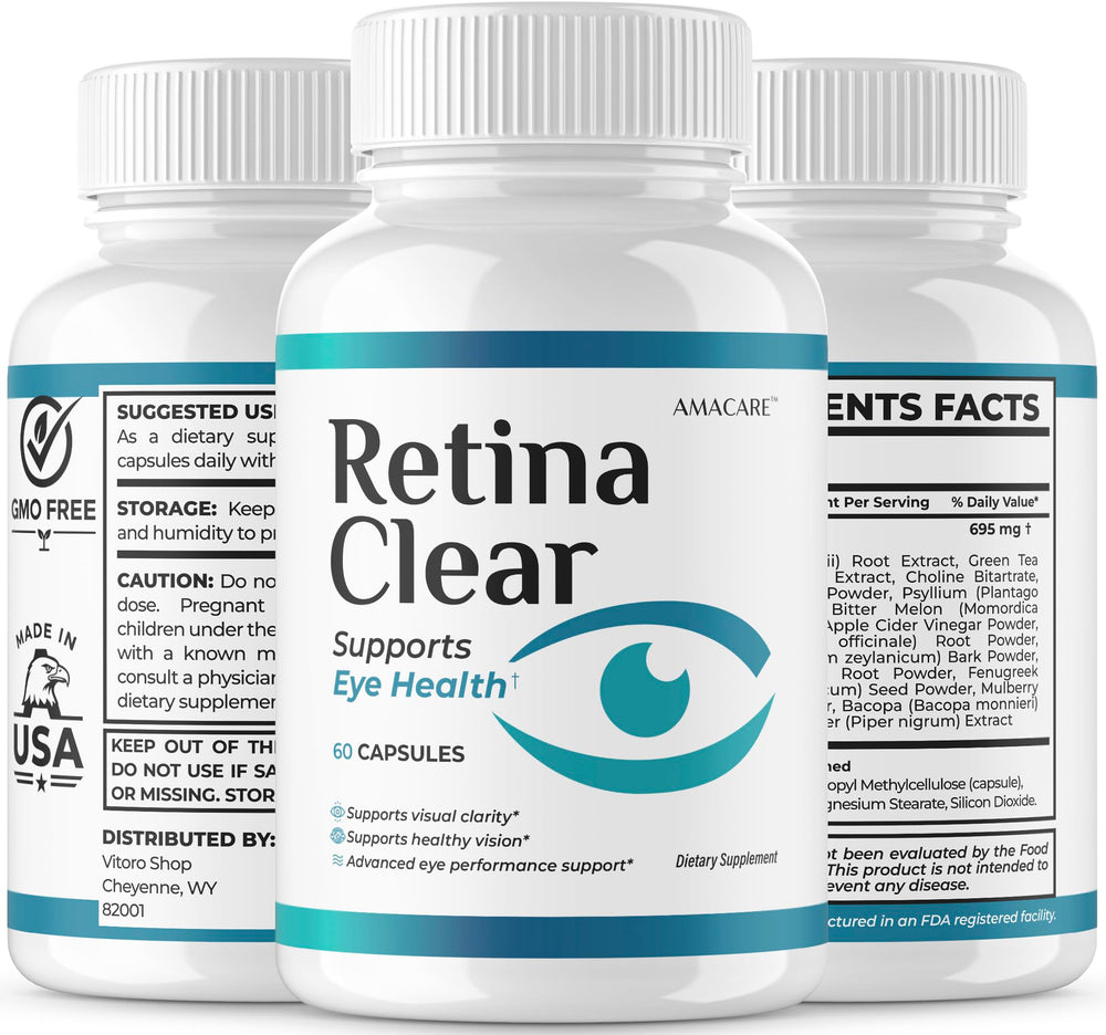 AMACARE Retina Clear on a study desk for screen-time support