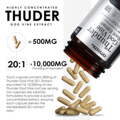 Seal of third-party testing on AMALTH Thunder God Vine product.