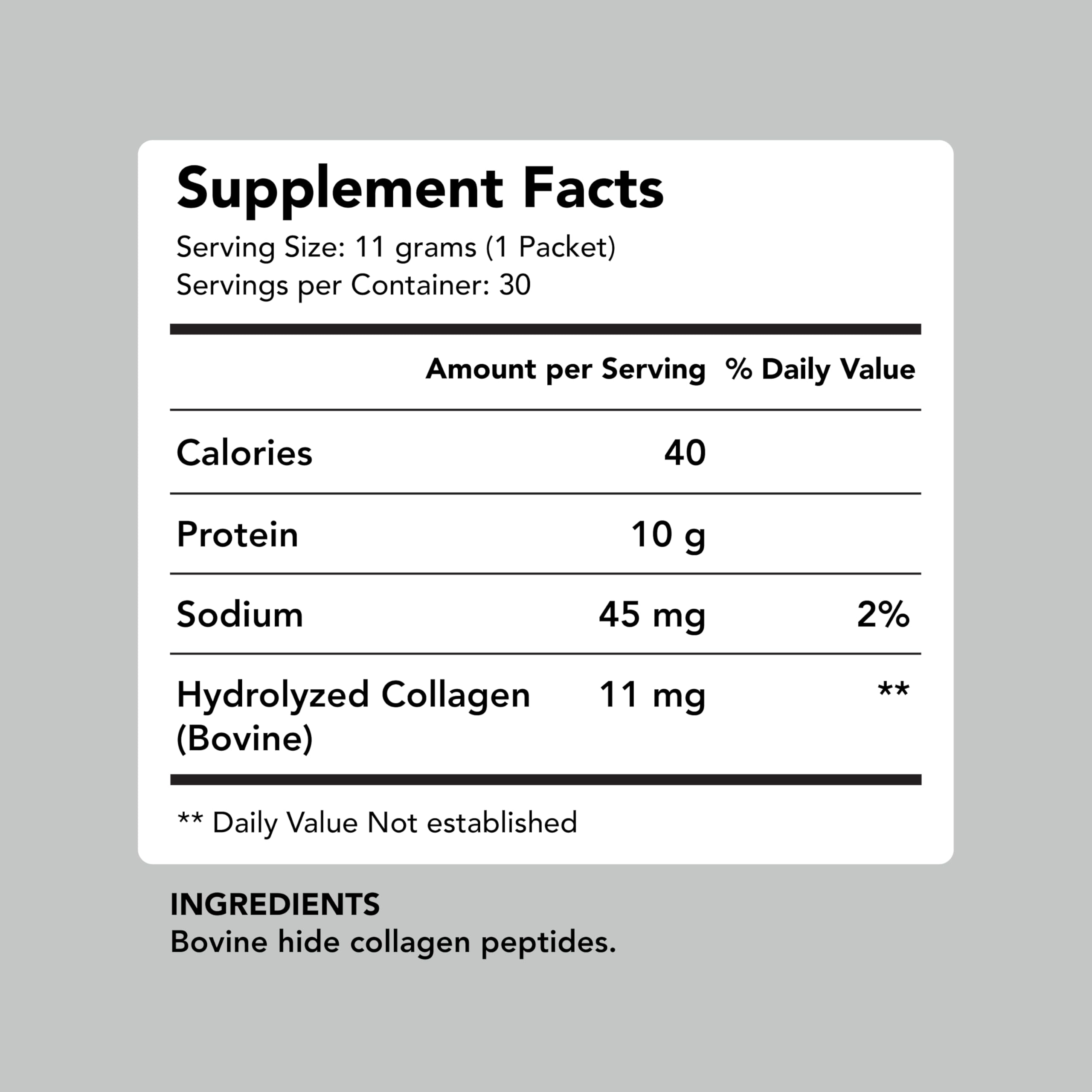 AMANDEAN collagen packets travel case displayed with multiple single-serve packs.