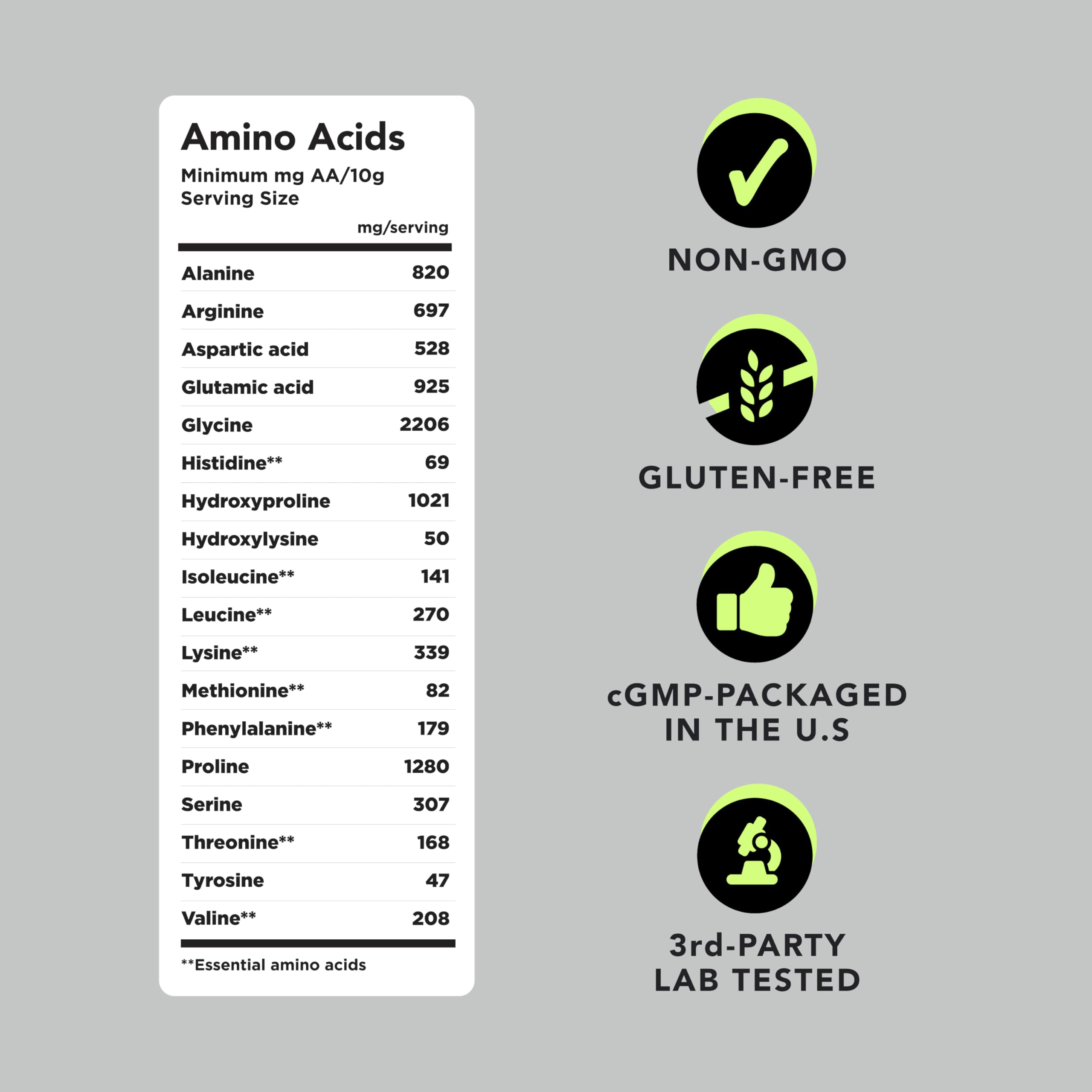 AMANDEAN Collagen Powder dairy-free and gluten-free suitable for sensitive diets