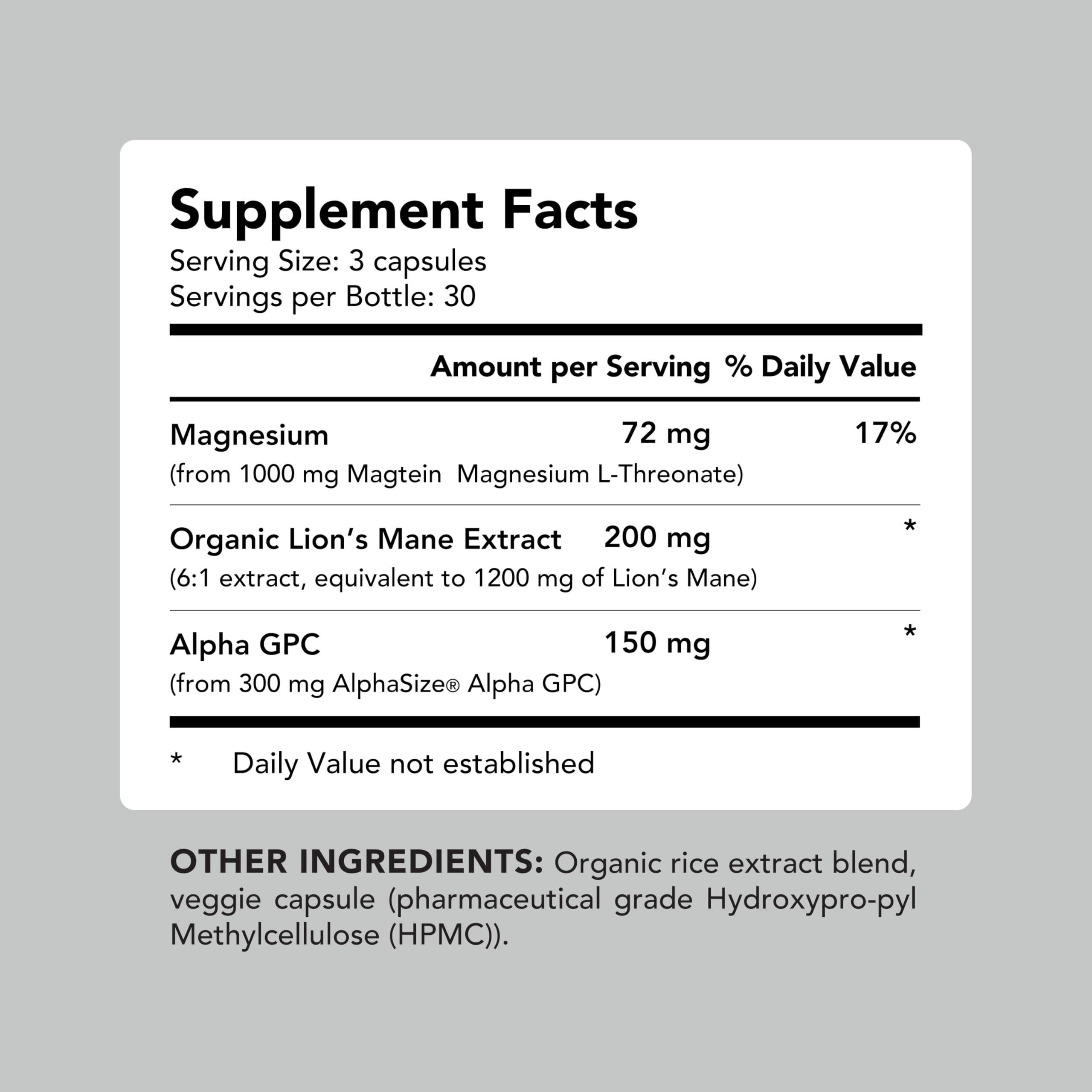 AMANDEAN Lions Mane extract tub evokes focus and mental energy.
