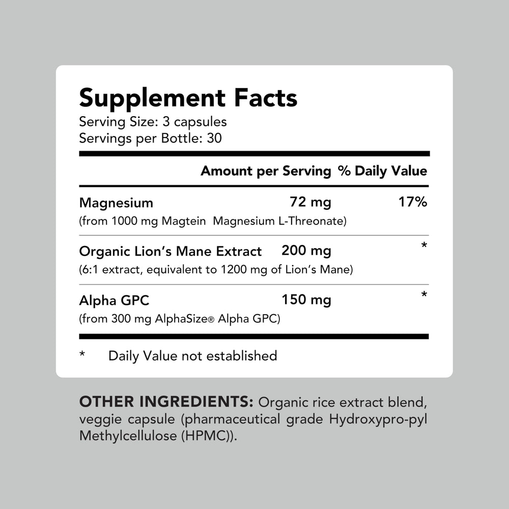 AMANDEAN Lions Mane extract tub evokes focus and mental energy.