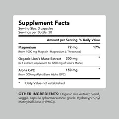 AMANDEAN Lions Mane extract tub evokes focus and mental energy.