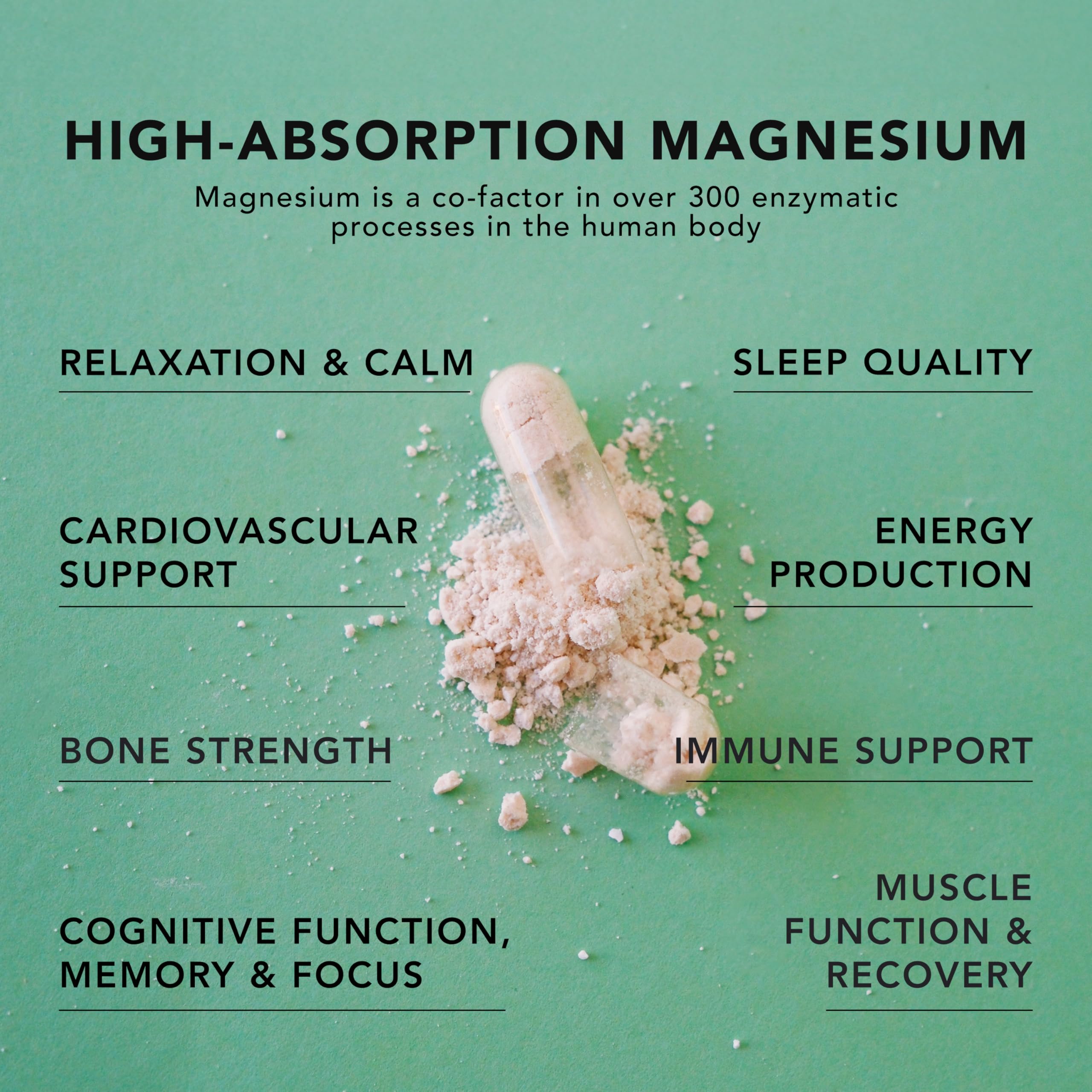AMANDEAN Magtein label closeup emphasizing high-absorption magnesium forms.
