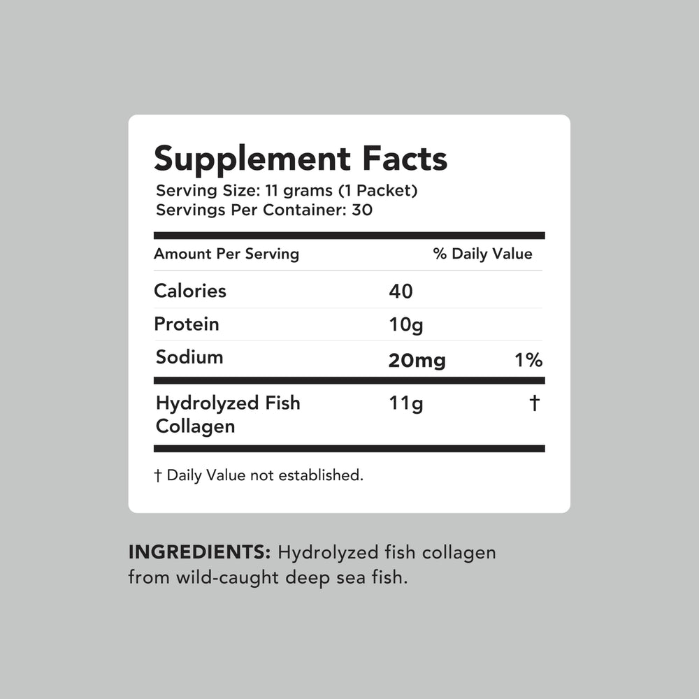 AMANDEAN marine collagen sachets designed for travel, gym, and office use.